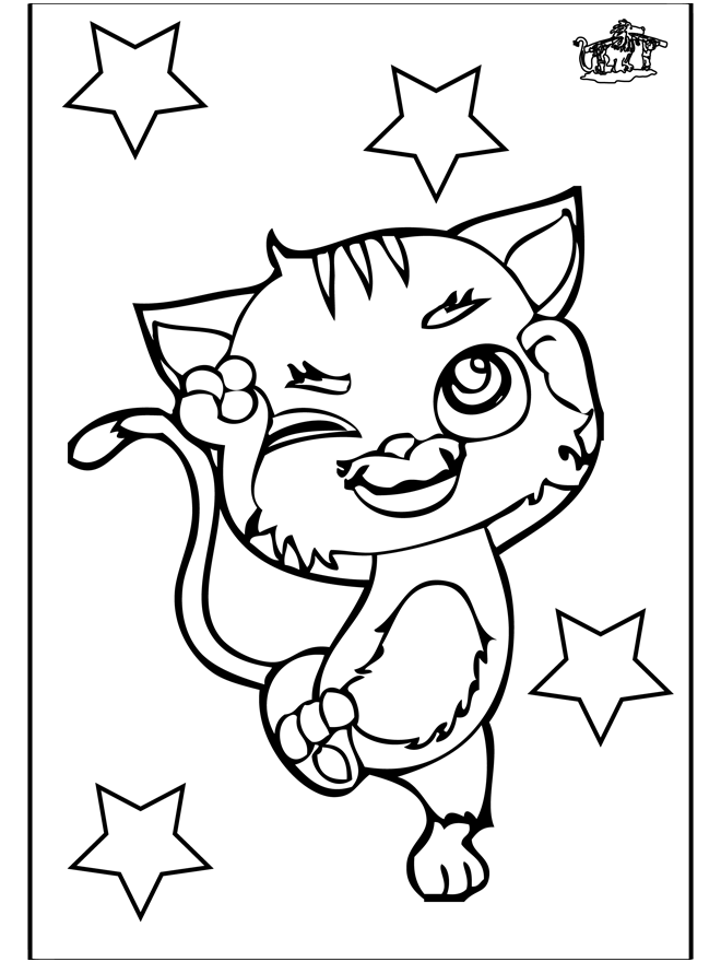 Dibujo para colorear: Kitten (Animales) #18216 - Dibujos para Colorear e Imprimir Gratis