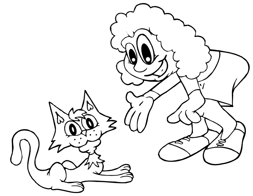 Dibujo para colorear: Kitten (Animales) #18219 - Dibujos para Colorear e Imprimir Gratis