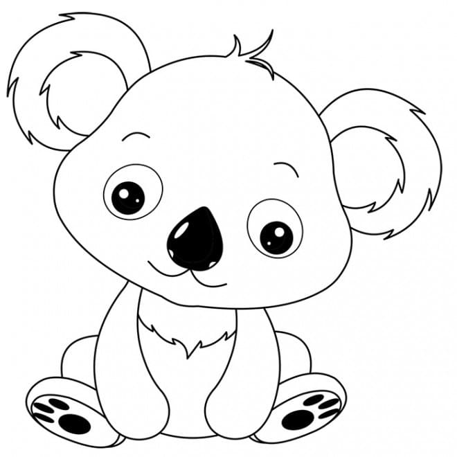 Dibujo gratuito Koala #178786 de la coleccion Animales para imprimir