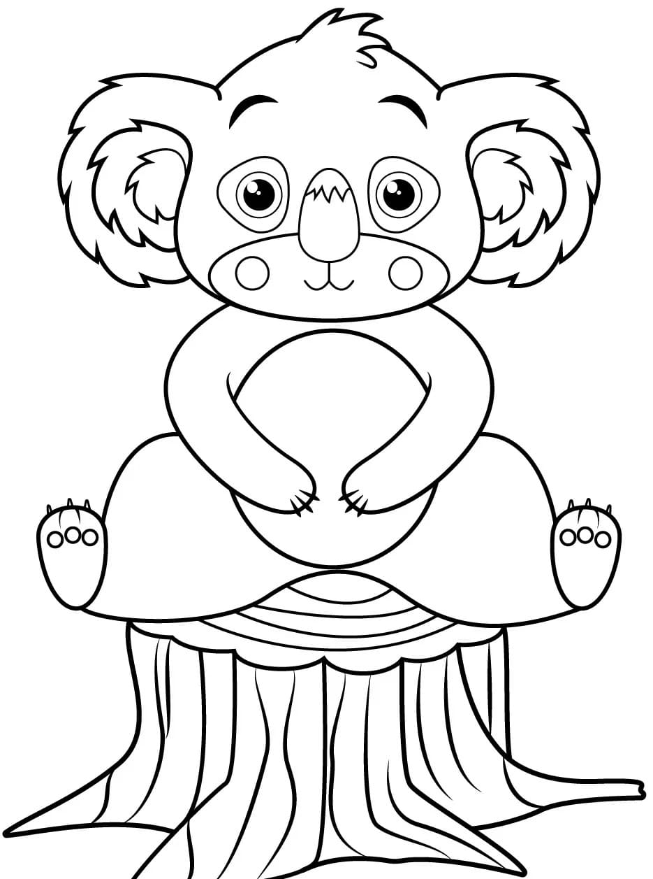 Dibujo gratuito Koala #217738 de la coleccion Animales para imprimir