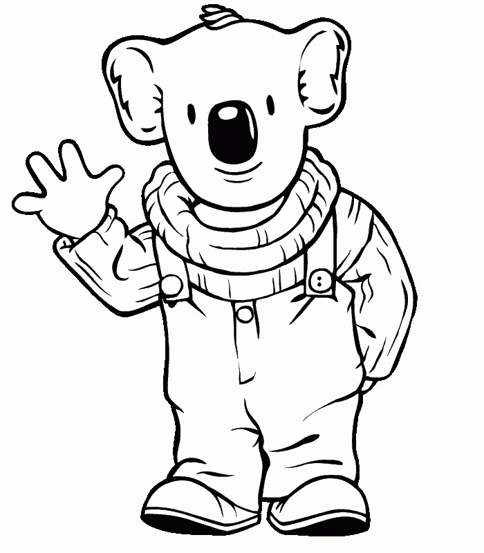 Dibujo para colorear: Koala (Animales) #9320 - Dibujos para Colorear e Imprimir Gratis