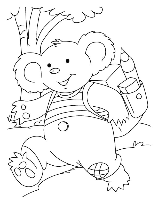 Dibujo para colorear: Koala (Animales) #9329 - Dibujos para Colorear e Imprimir Gratis