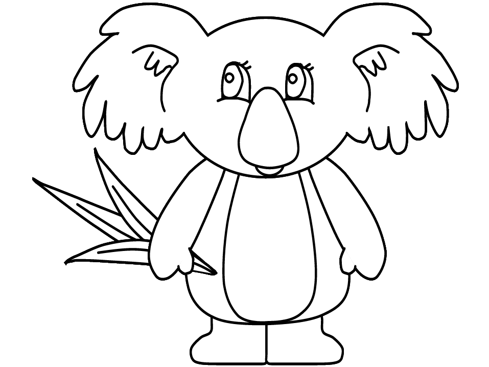 Dibujo para colorear: Koala (Animales) #9349 - Dibujos para Colorear e Imprimir Gratis