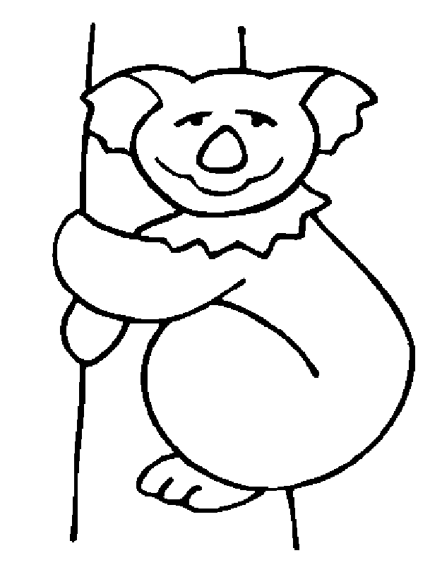 Dibujo para colorear: Koala (Animales) #9351 - Dibujos para Colorear e Imprimir Gratis