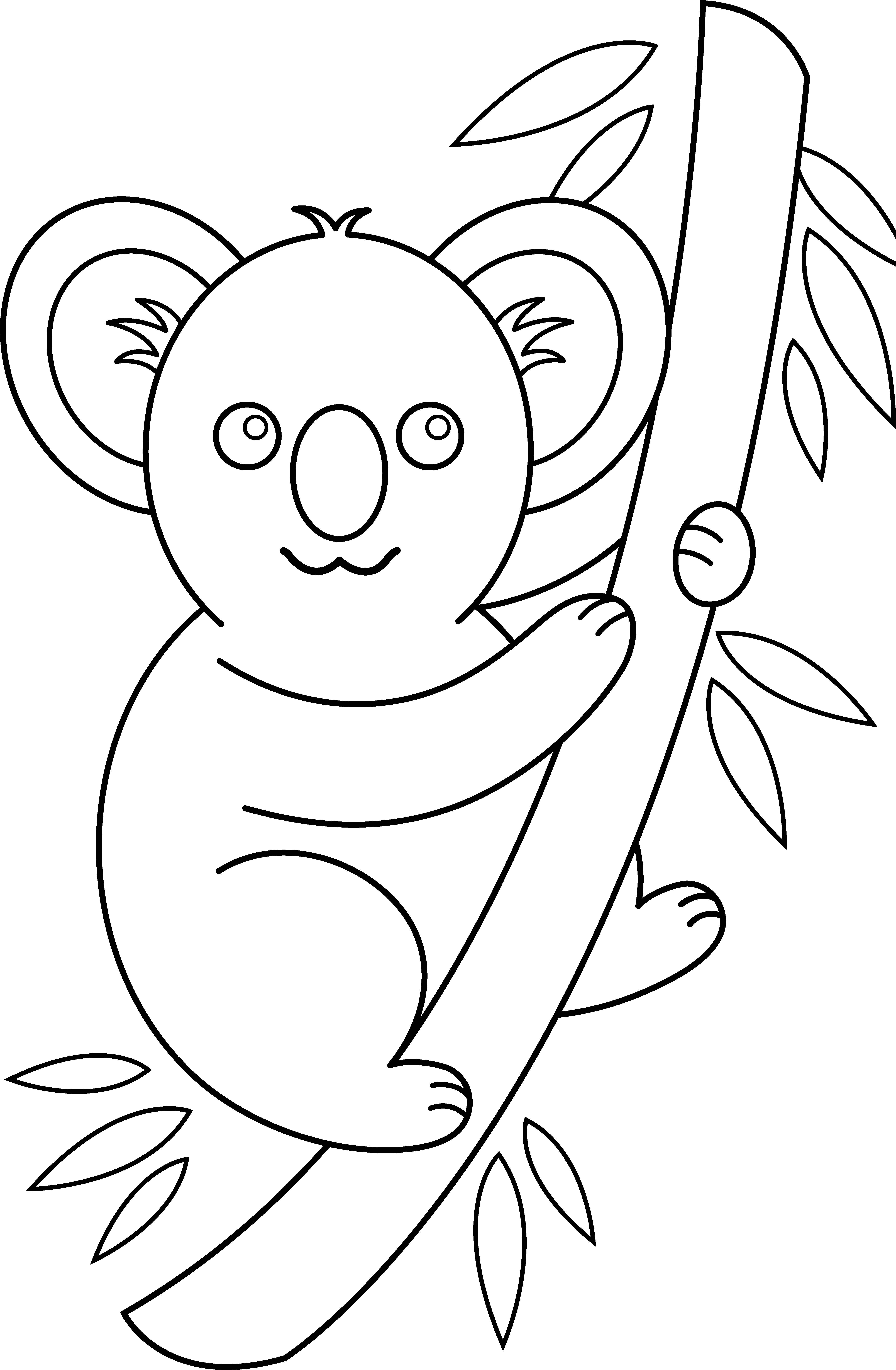 Dibujo para colorear: Koala (Animales) #9361 - Dibujos para Colorear e Imprimir Gratis