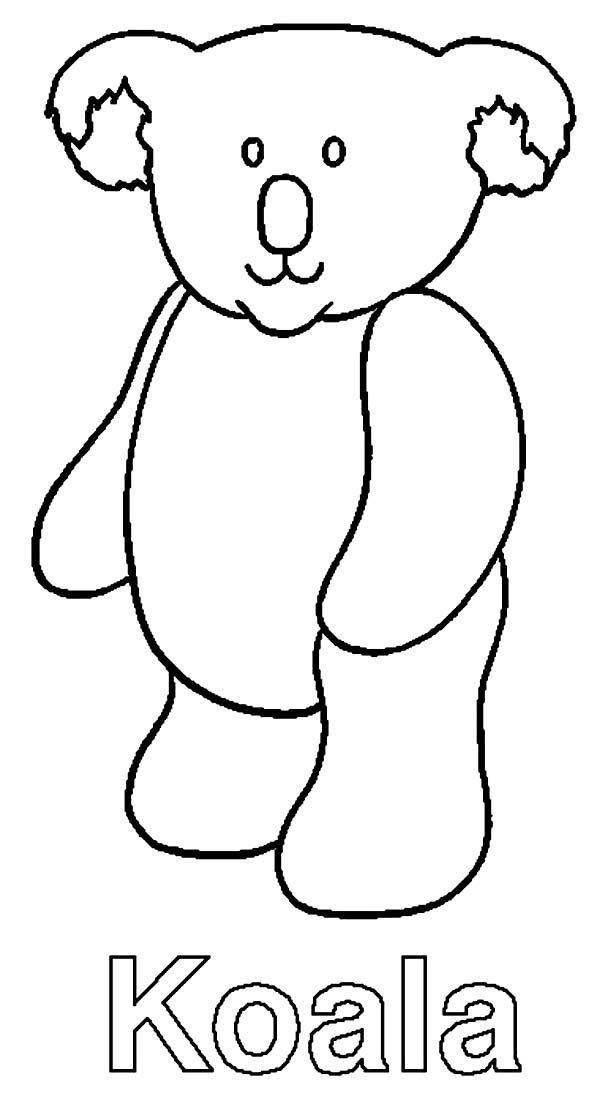 Dibujo para colorear: Koala (Animales) #9367 - Dibujos para Colorear e Imprimir Gratis