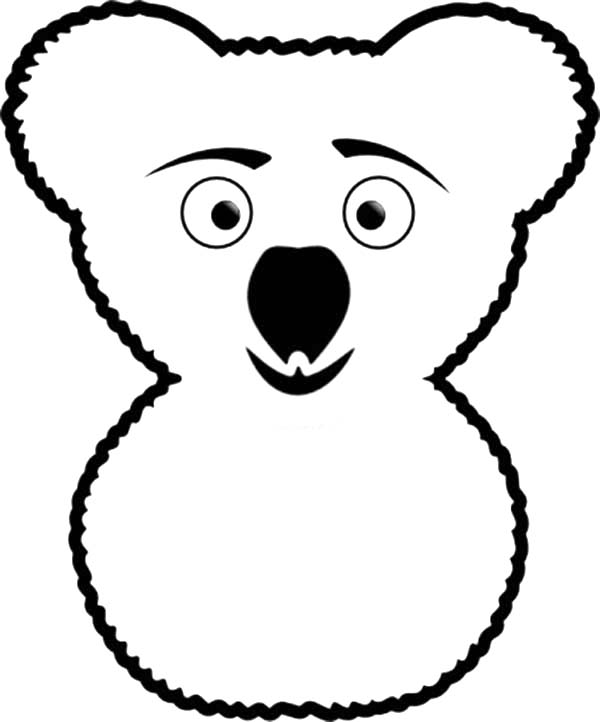 Dibujo para colorear: Koala (Animales) #9459 - Dibujos para Colorear e Imprimir Gratis