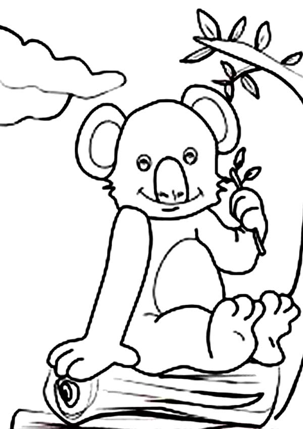 Dibujo para colorear: Koala (Animales) #9461 - Dibujos para Colorear e Imprimir Gratis