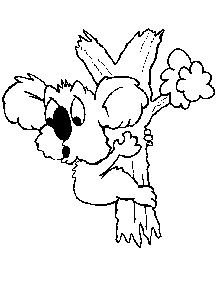 Dibujo para colorear: Koala (Animales) #9485 - Dibujos para Colorear e Imprimir Gratis