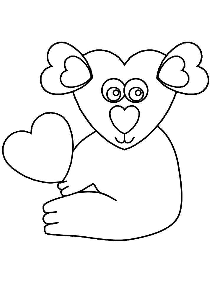 Dibujo para colorear: Koala (Animales) #9486 - Dibujos para Colorear e Imprimir Gratis