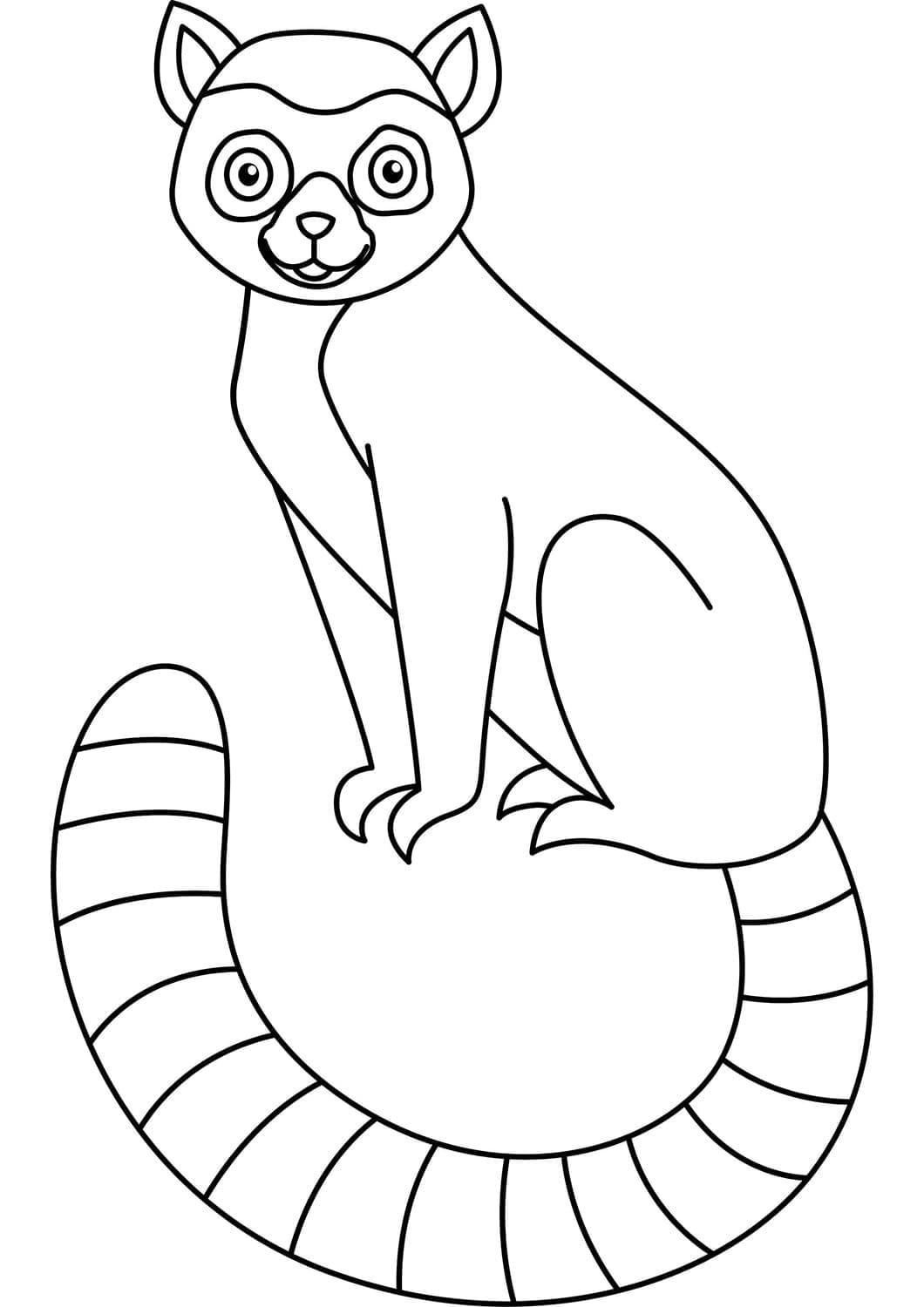 Dibujo gratuito Lémur #219675 de la coleccion Animales para imprimir