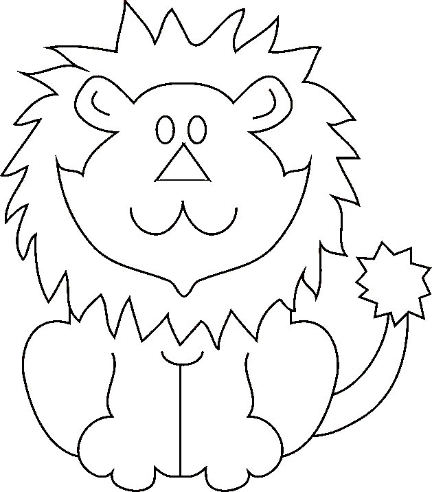 Dibujo para colorear: León (Animales) #10284 - Dibujos para Colorear e Imprimir Gratis