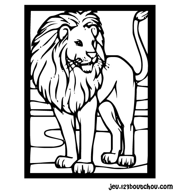 Dibujo para colorear: León (Animales) #10289 - Dibujos para Colorear e Imprimir Gratis