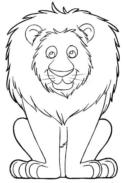 Dibujo para colorear: León (Animales) #10313 - Dibujos para Colorear e Imprimir Gratis