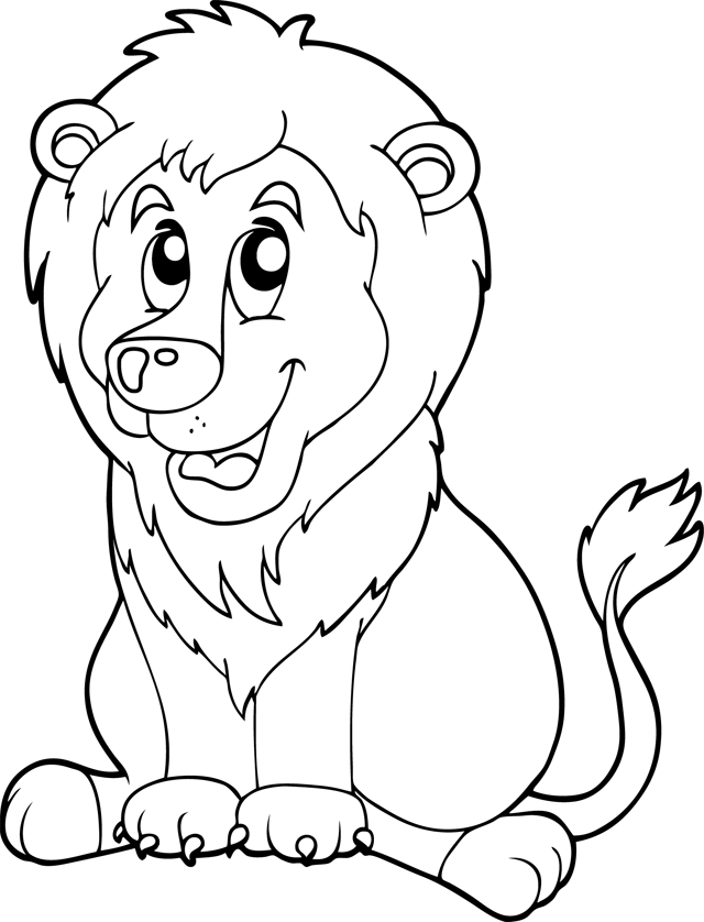 Dibujo para colorear: León (Animales) #10335 - Dibujos para Colorear e Imprimir Gratis