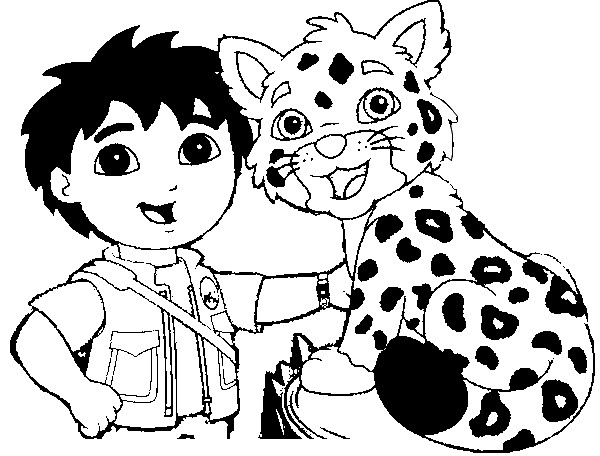 Dibujo para colorear: Leopardo (Animales) #9773 - Dibujos para Colorear e Imprimir Gratis