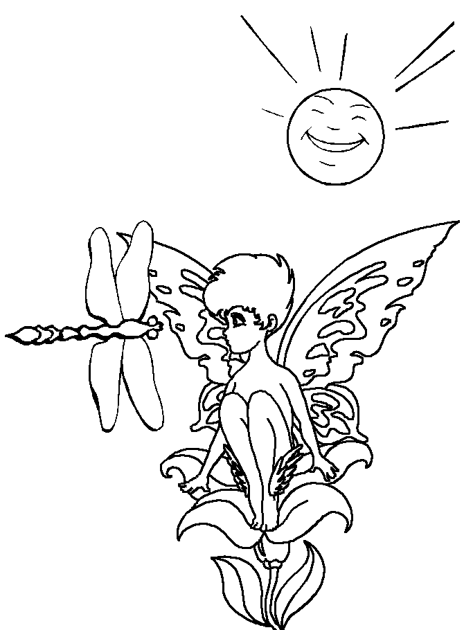 Dibujo para colorear: Libélula (Animales) #10007 - Dibujos para Colorear e Imprimir Gratis