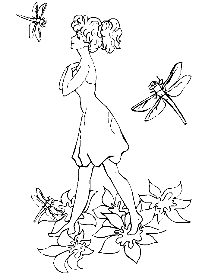 Dibujo para colorear: Libélula (Animales) #10012 - Dibujos para Colorear e Imprimir Gratis