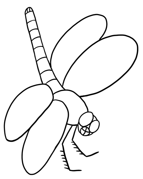 Dibujo para colorear: Libélula (Animales) #9937 - Dibujos para Colorear e Imprimir Gratis