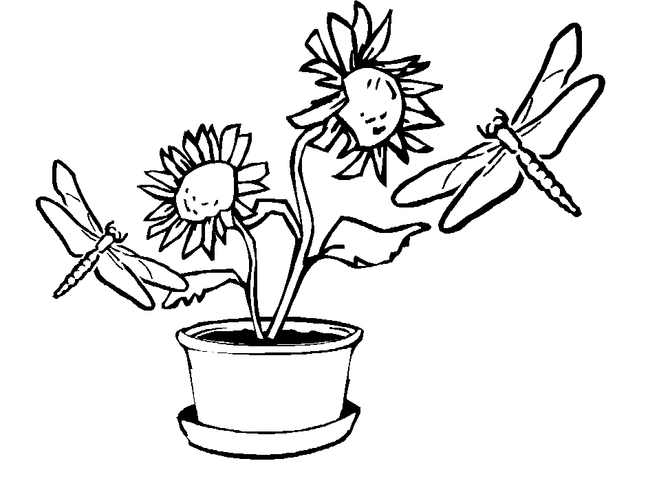 Dibujo para colorear: Libélula (Animales) #9955 - Dibujos para Colorear e Imprimir Gratis