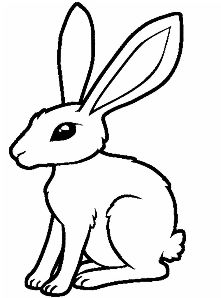 Dibujo gratuito Liebre #209016 de la coleccion Animales para imprimir