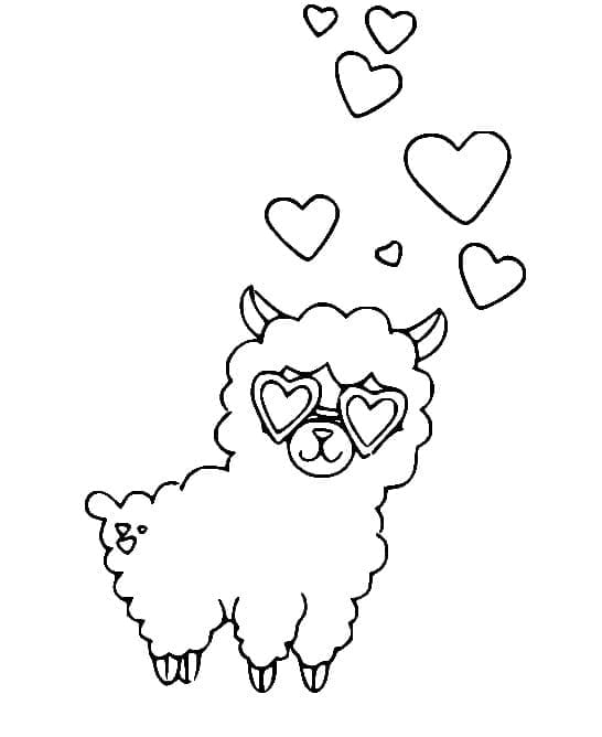 Dibujo gratuito Llama #179527 de la coleccion Animales para imprimir