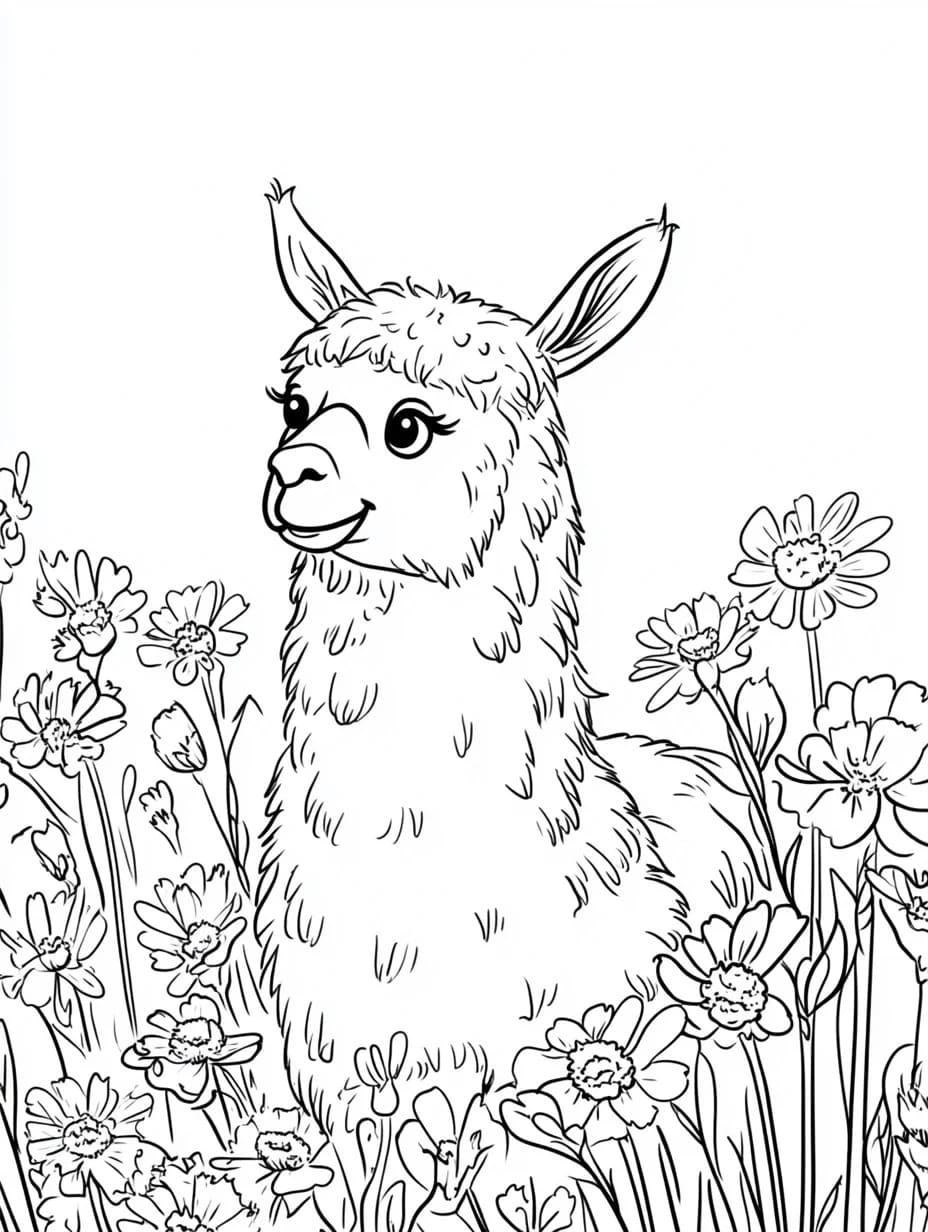 Dibujo gratuito Llama #217827 de la coleccion Animales para imprimir