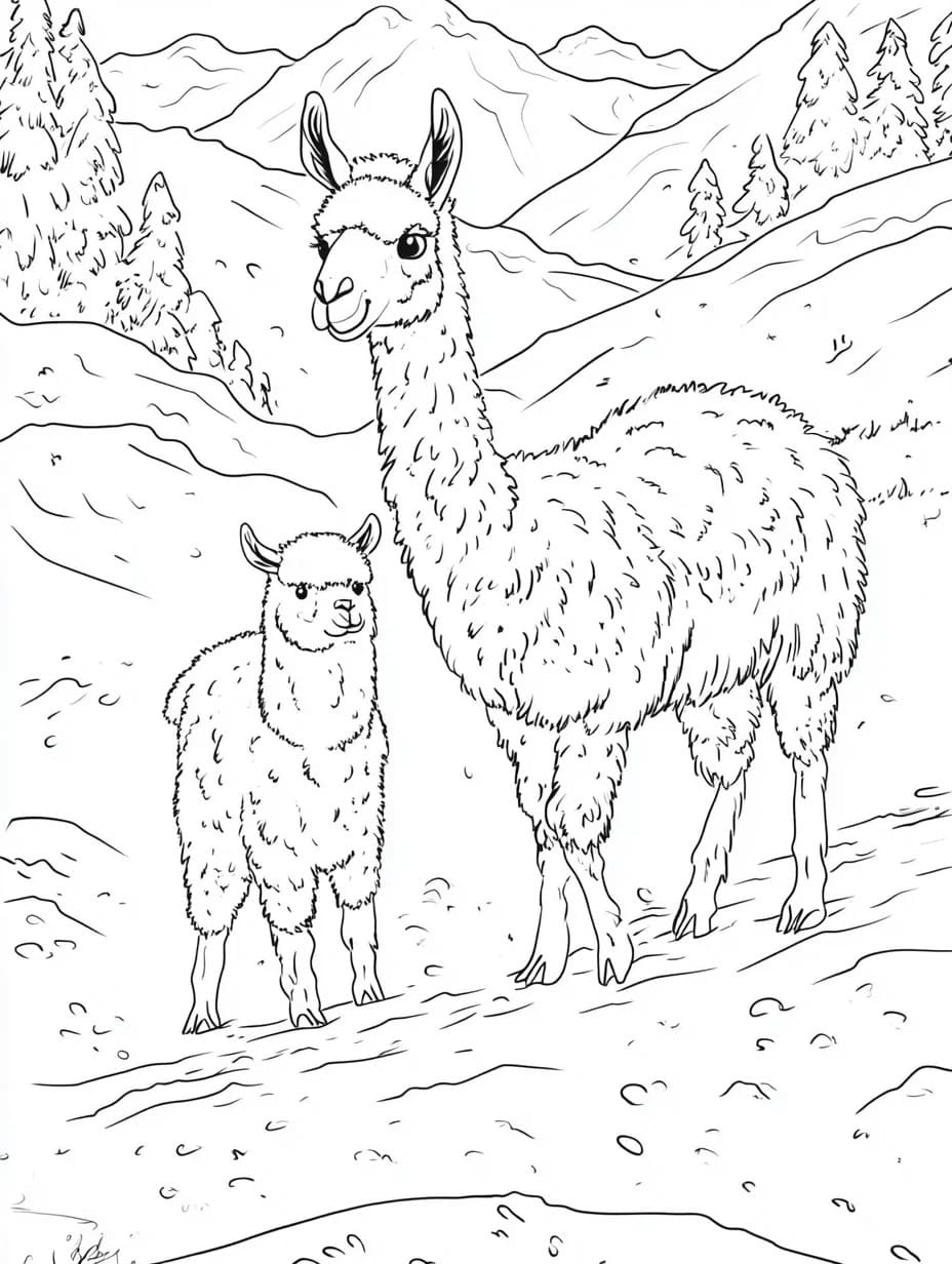 Dibujo gratuito Llama #217834 de la coleccion Animales para imprimir Dibujo gratuito Llama #217834 de la coleccion Animales para imprimir
