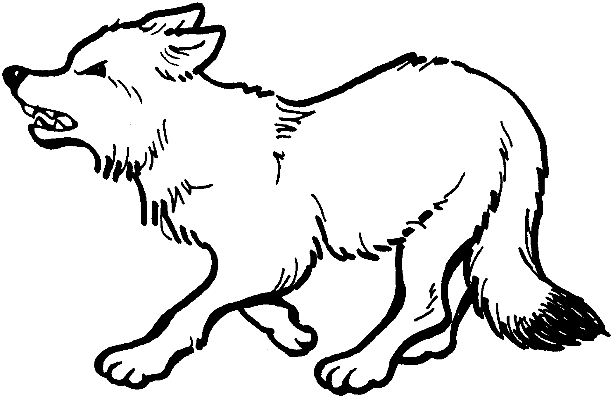 Dibujos de Lobo (Animales) para colorear – Páginas imprimibles gratis