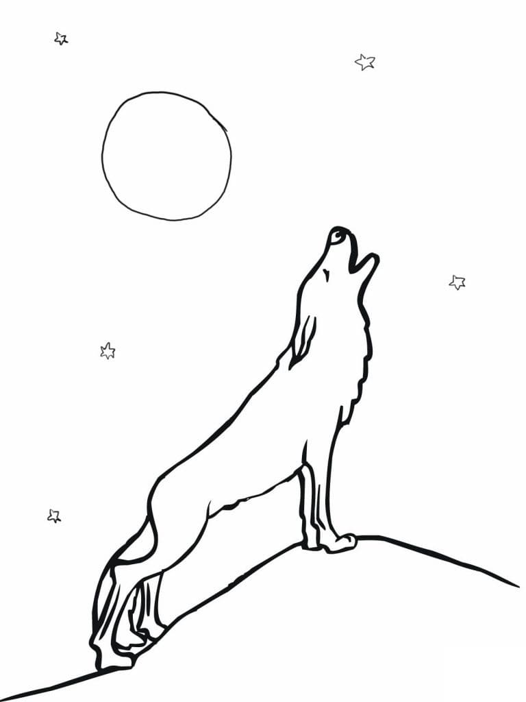 Dibujo gratuito Lobo #175253 de la coleccion Animales para imprimir
