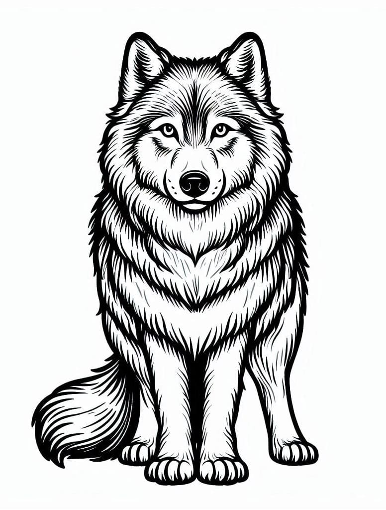 Dibujo gratuito Lobo #215511 de la coleccion Animales para imprimir