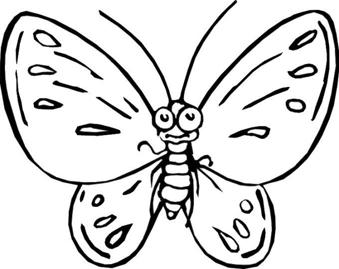 Dibujo para colorear: Mariposa (Animales) #15666 - Dibujos para Colorear e Imprimir Gratis