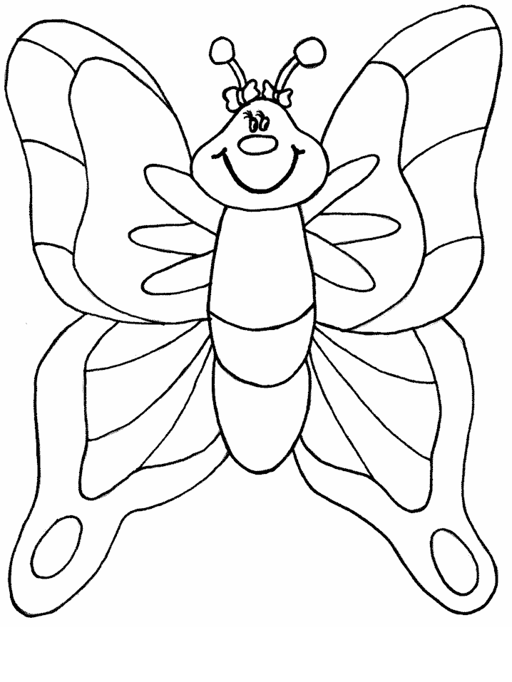 Dibujo para colorear: Mariposa (Animales) #15712 - Dibujos para Colorear e Imprimir Gratis