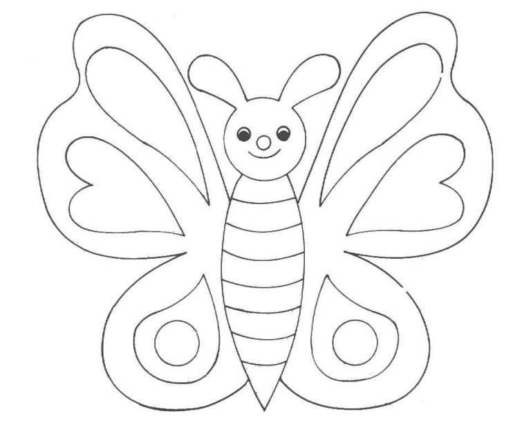 Dibujo para colorear: Mariposa (Animales) #15727 - Dibujos para Colorear e Imprimir Gratis