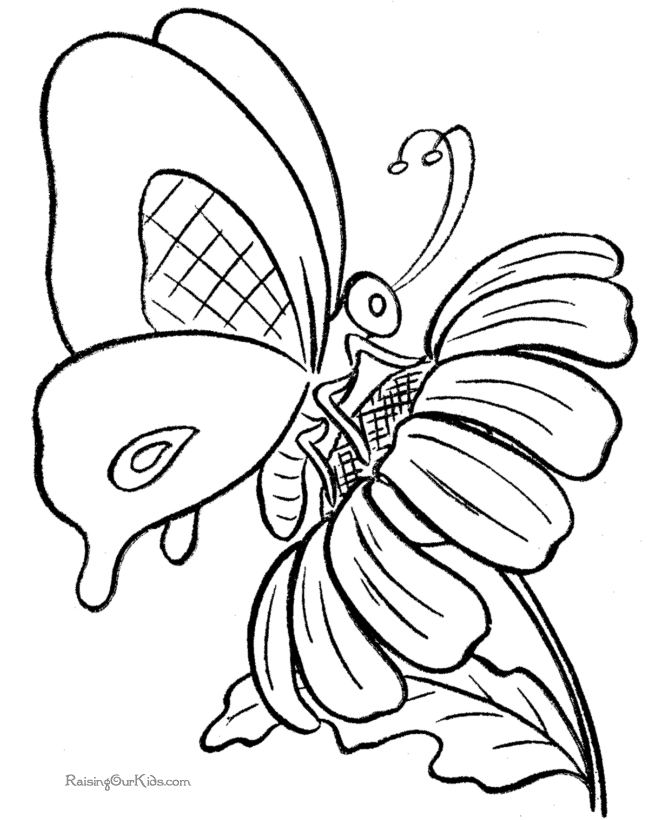 Dibujo para colorear: Mariposa (Animales) #15732 - Dibujos para Colorear e Imprimir Gratis