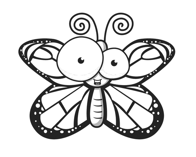 Dibujo para colorear: Mariposa (Animales) #15739 - Dibujos para Colorear e Imprimir Gratis