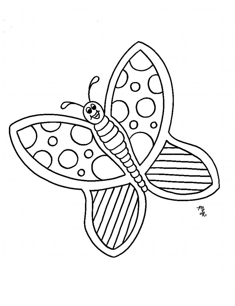Dibujo para colorear: Mariposa (Animales) #15759 - Dibujos para Colorear e Imprimir Gratis