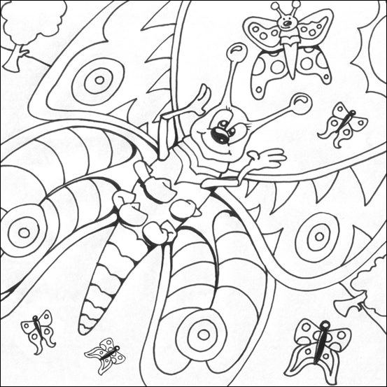 Dibujo para colorear: Mariposa (Animales) #15765 - Dibujos para Colorear e Imprimir Gratis