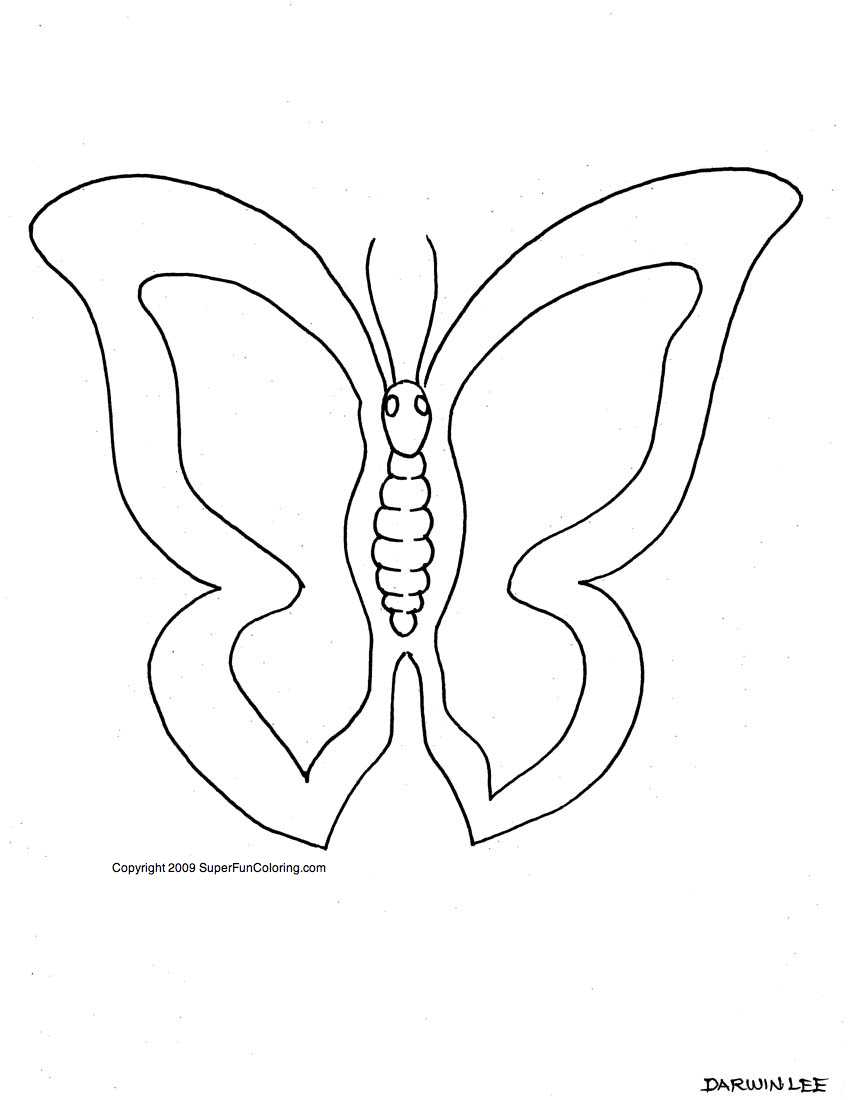 Dibujo para colorear: Mariposa (Animales) #15772 - Dibujos para Colorear e Imprimir Gratis