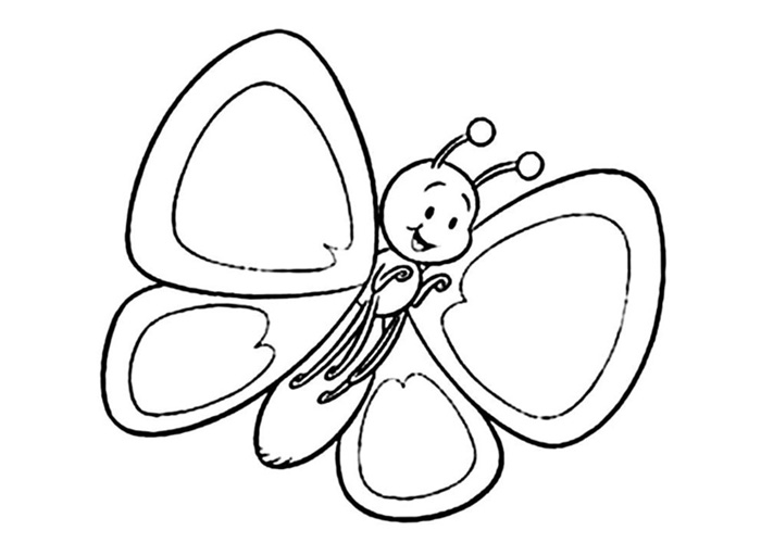 Dibujo para colorear: Mariposa (Animales) #15782 - Dibujos para Colorear e Imprimir Gratis