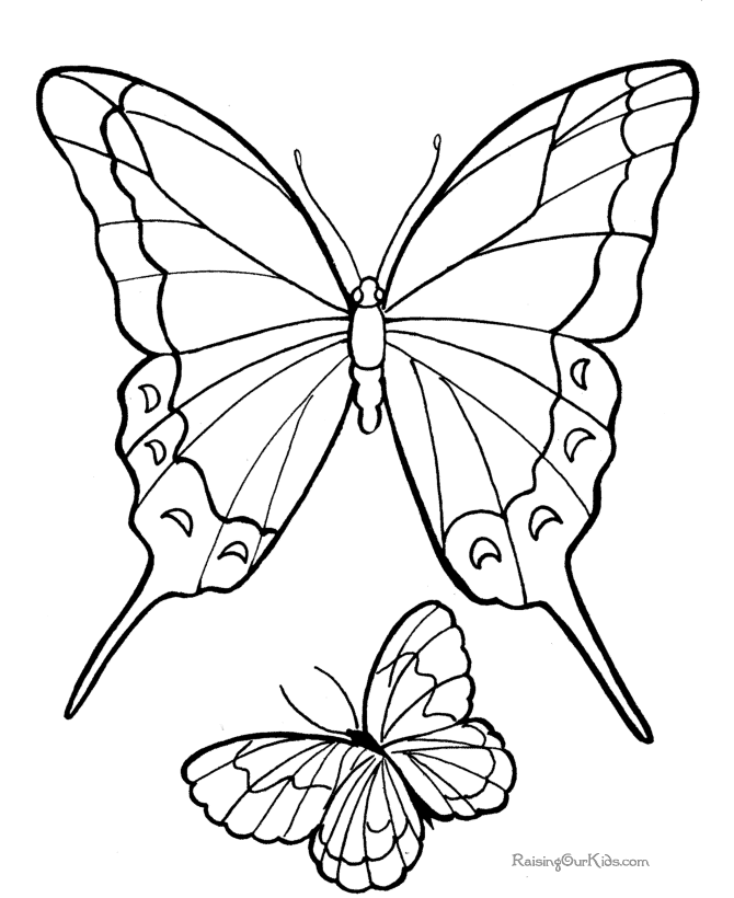 Dibujo para colorear: Mariposa (Animales) #15797 - Dibujos para Colorear e Imprimir Gratis