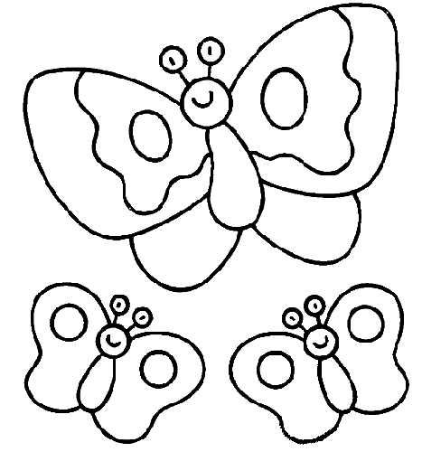 Dibujo para colorear: Mariposa (Animales) #15800 - Dibujos para Colorear e Imprimir Gratis