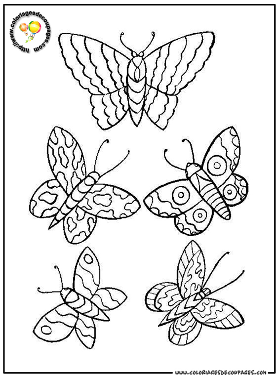 Dibujo para colorear: Mariposa (Animales) #15845 - Dibujos para Colorear e Imprimir Gratis