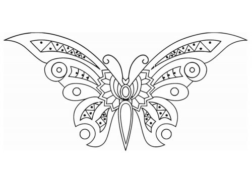 Dibujo para colorear: Mariposa (Animales) #15851 - Dibujos para Colorear e Imprimir Gratis
