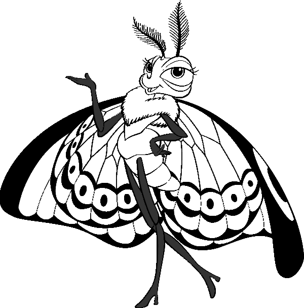 Dibujo para colorear: Mariposa (Animales) #15853 - Dibujos para Colorear e Imprimir Gratis