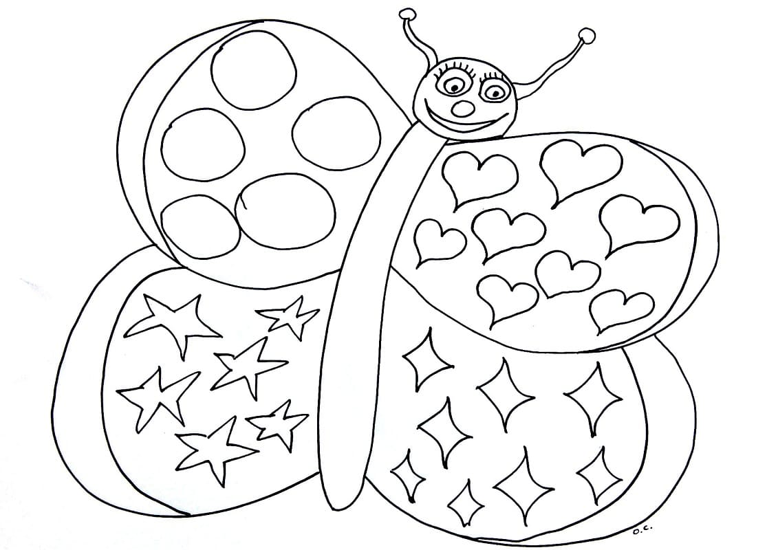 Dibujo gratuito Mariposa #175103 de la coleccion Animales para imprimir