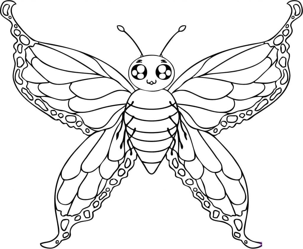 Dibujo gratuito Mariposa #175122 de la coleccion Animales para imprimir