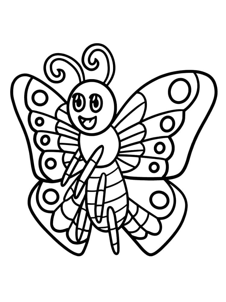 Dibujo gratuito Mariposa #215728 de la coleccion Animales para imprimir