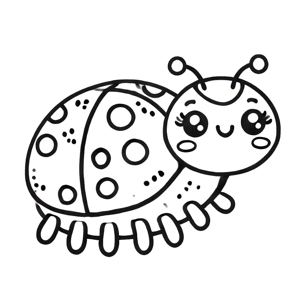 Dibujo gratuito Mariquita #217618 de la coleccion Animales para imprimir