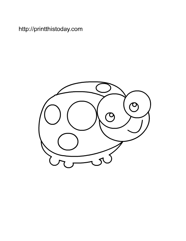 Dibujo para colorear: Mariquita (Animales) #3545 - Dibujos para Colorear e Imprimir Gratis